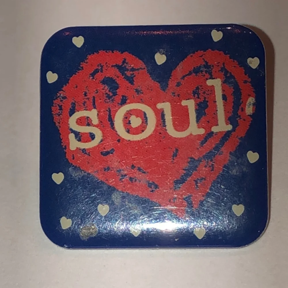 Heart Soul Red Blue Funky Y2K Boho Scatter Pin